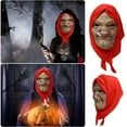 Granny Head Covering Latex Headgear Granny Red Cover Of Head Cloth Prom
