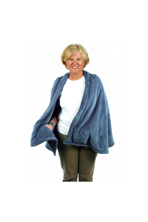 Products Fleece Cape Wedgwood Blue S/M