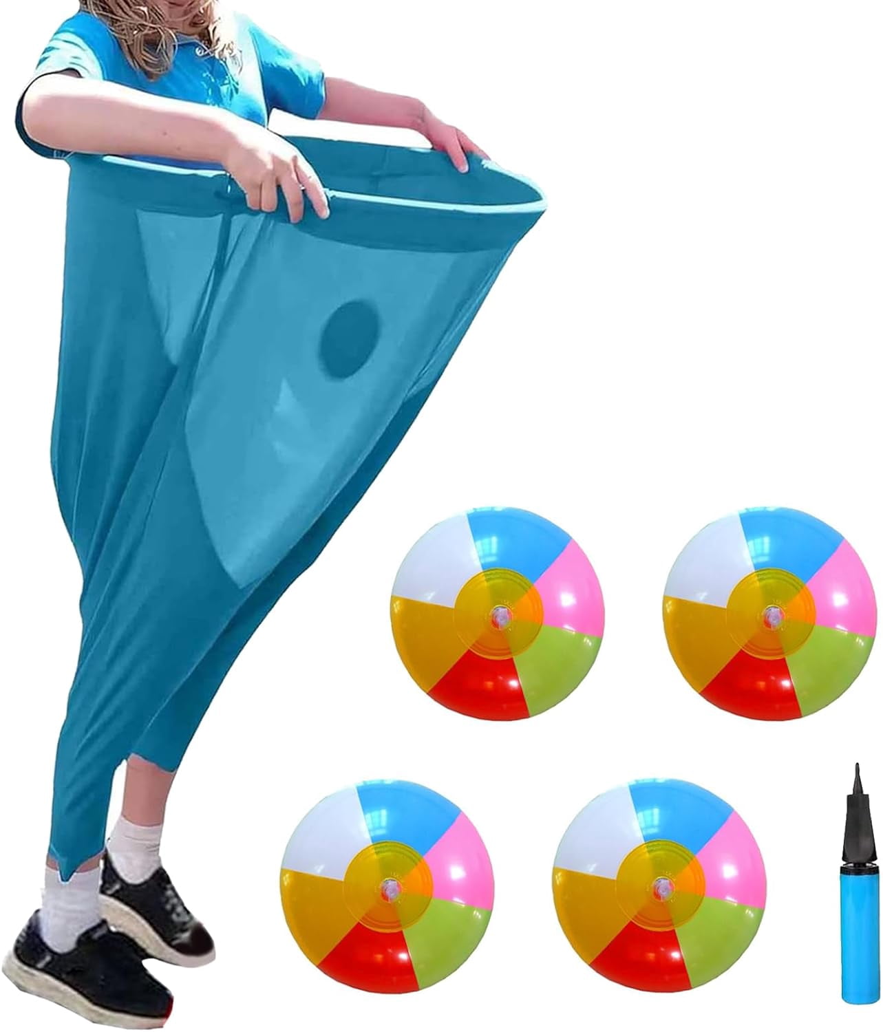 Granny Pants Outdoor Game,Ultimate Granny Pants Yard Game w Bouncy Balls,Giant Outdoor Recreational Tossing Games,Team Relay Family Reunion Party Field Game Set