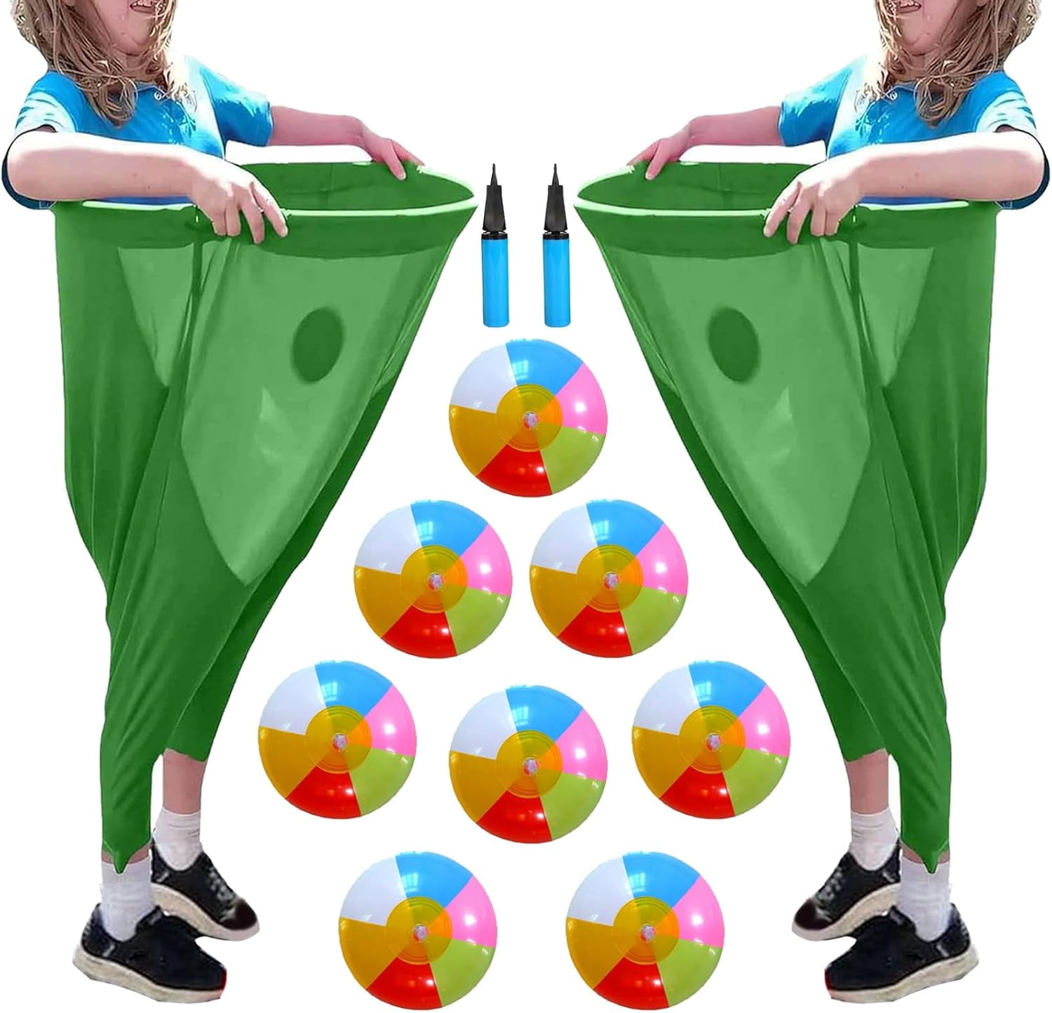 Granny Pants Outdoor Game,Ultimate Granny Pants Yard Game w Bouncy Balls,Giant Outdoor Recreational Tossing Games,Team Relay Family Reunion Party Field Game Set