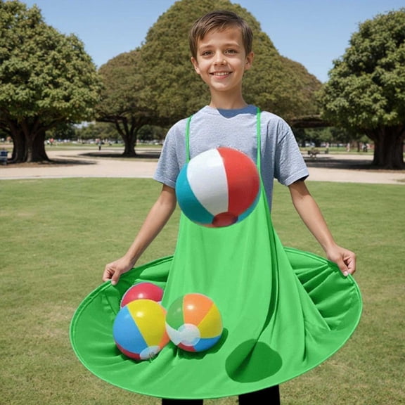 Granny Pants Yard Game, 2025 New Giant Outdoor Tossing Game Interactive Tossing & Relay Race for Lawn Backyard, 2 Elastic Balls+Pump ,Green