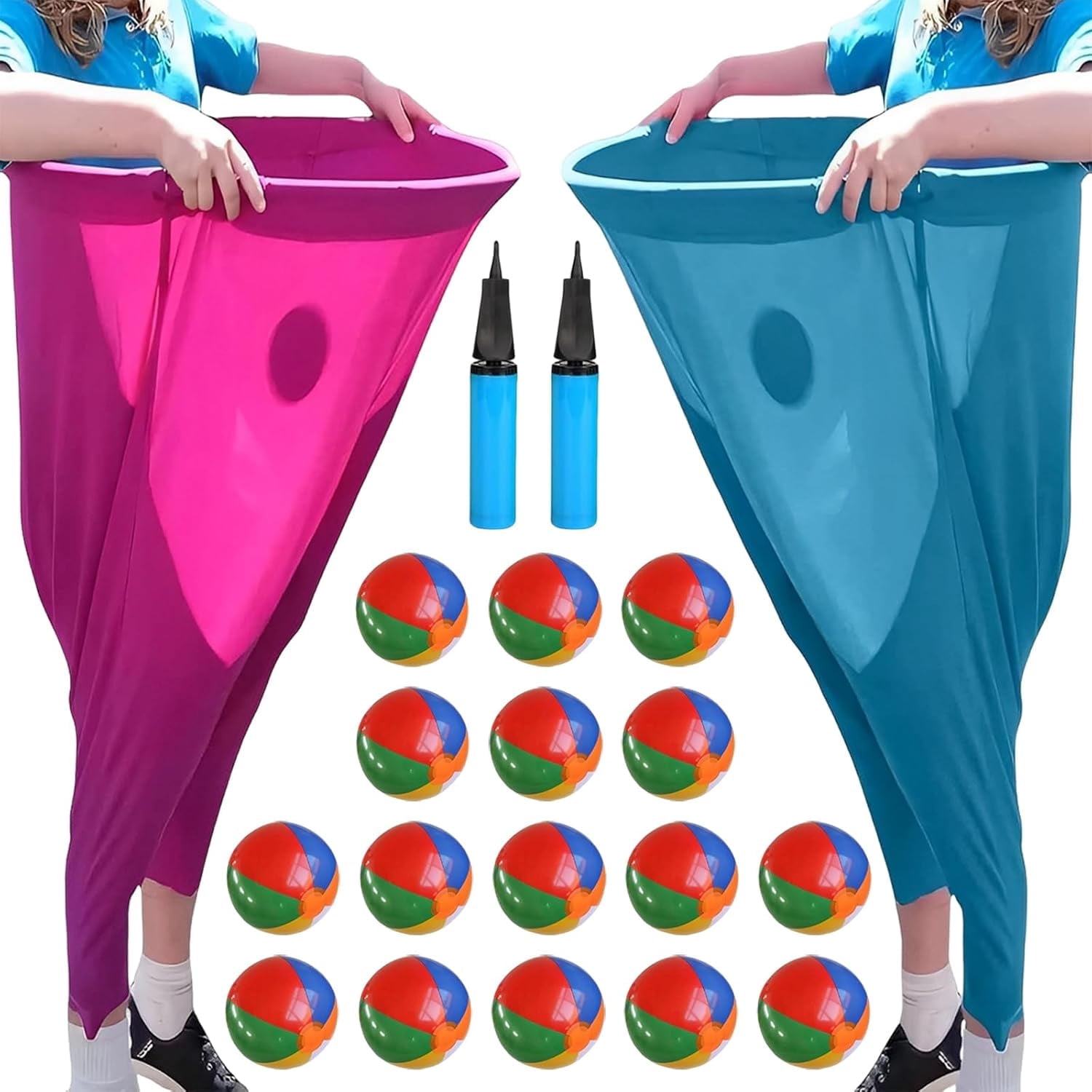 ADADFA Granny Pants Yard Game 2025 Edition Outdoor Party Game with Bouncy Balls for Adults, Set of 2
