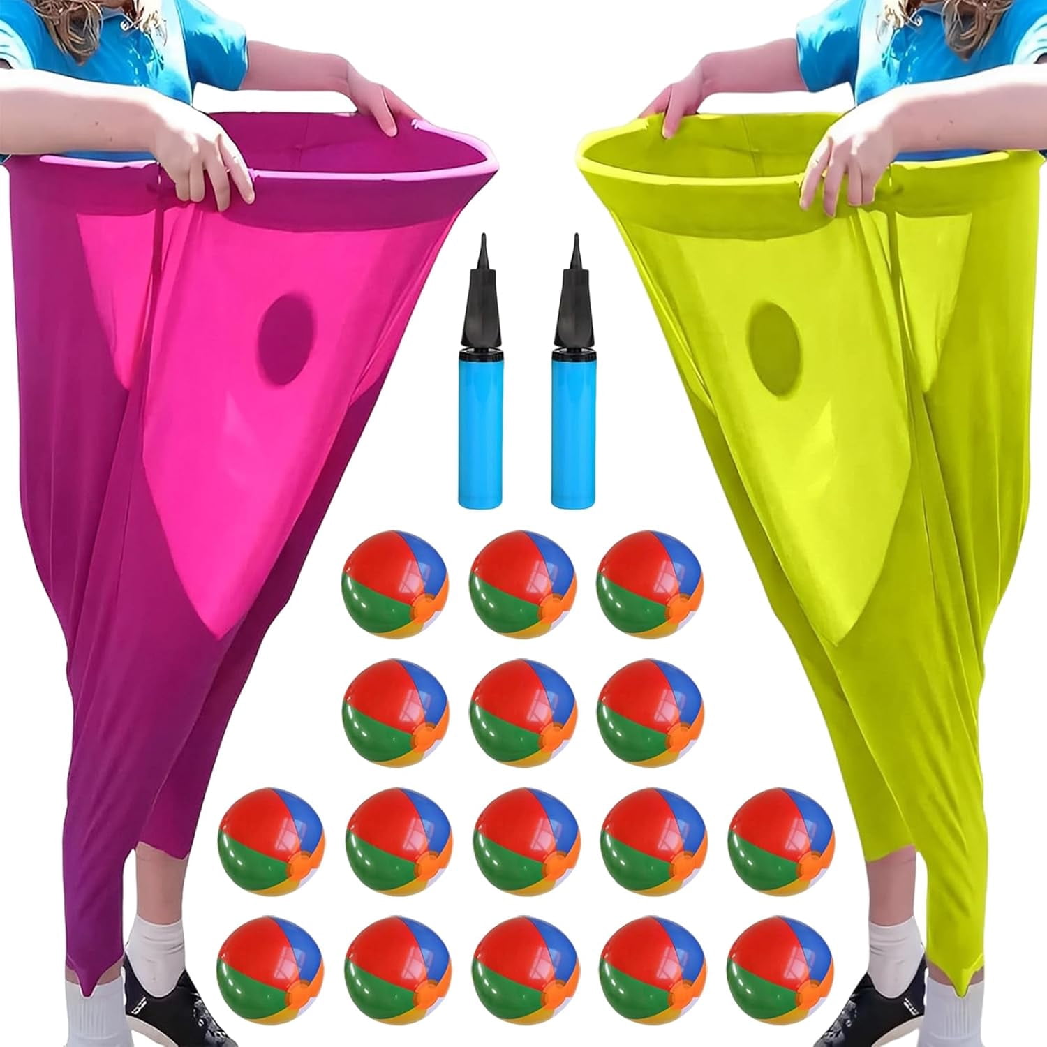 Granny Pants Yard Game, 2025 New Granny Pants Outdoor Game with Bouncy Balls, Giant Outdoor Games for Adults and Family, Funny Party Yard Games