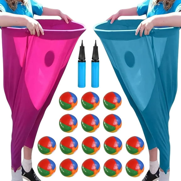 Granny Pants Yard Game, 2025 New Granny Pants Outdoor Game with Bouncy Balls, Giant Outdoor Games for Adults and Family, Funny Party Yard Games