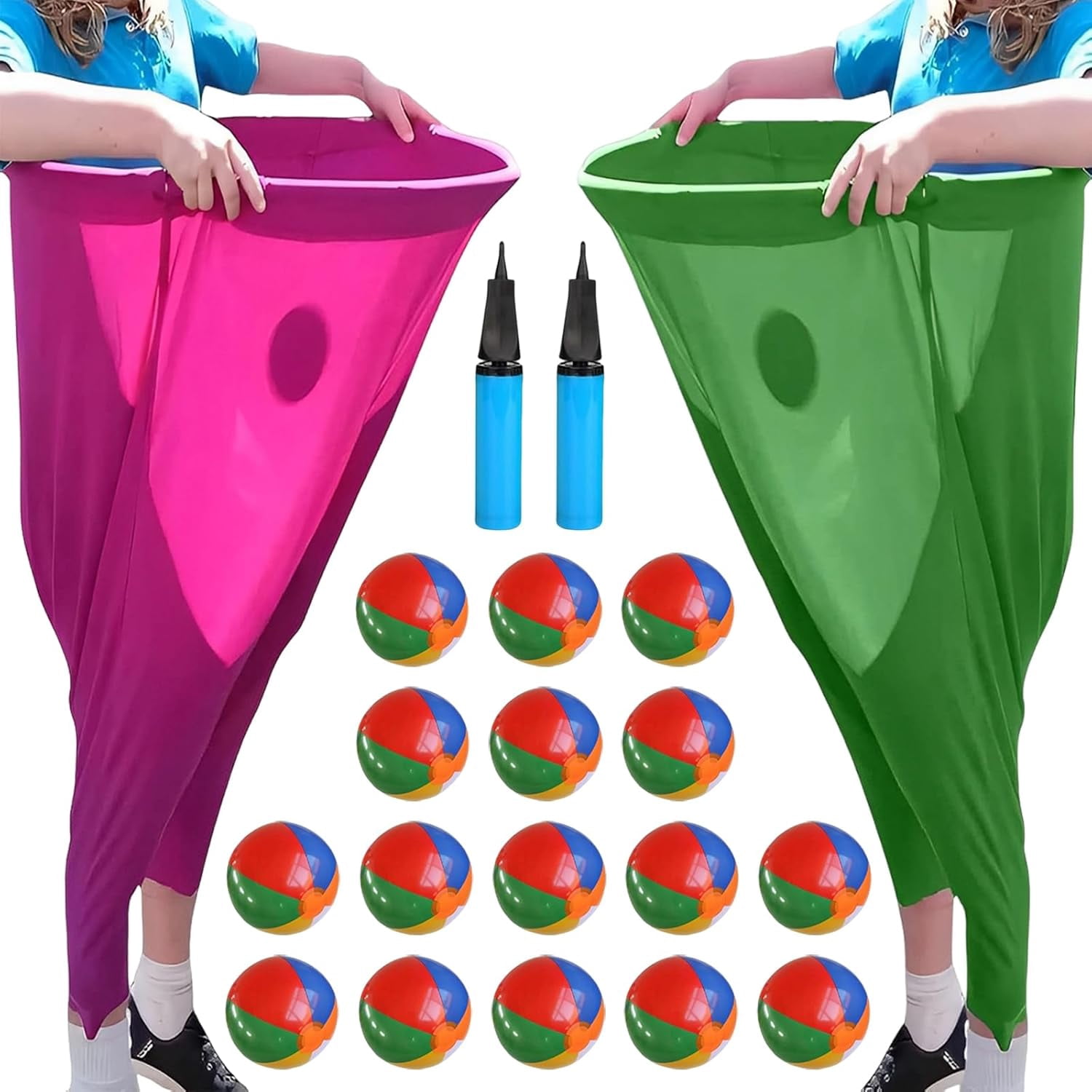 Granny Pants Yard Game, 2025 New Granny Pants Outdoor Game with Bouncy Balls, Giant Outdoor Games for Adults and Family, Funny Party Yard Games