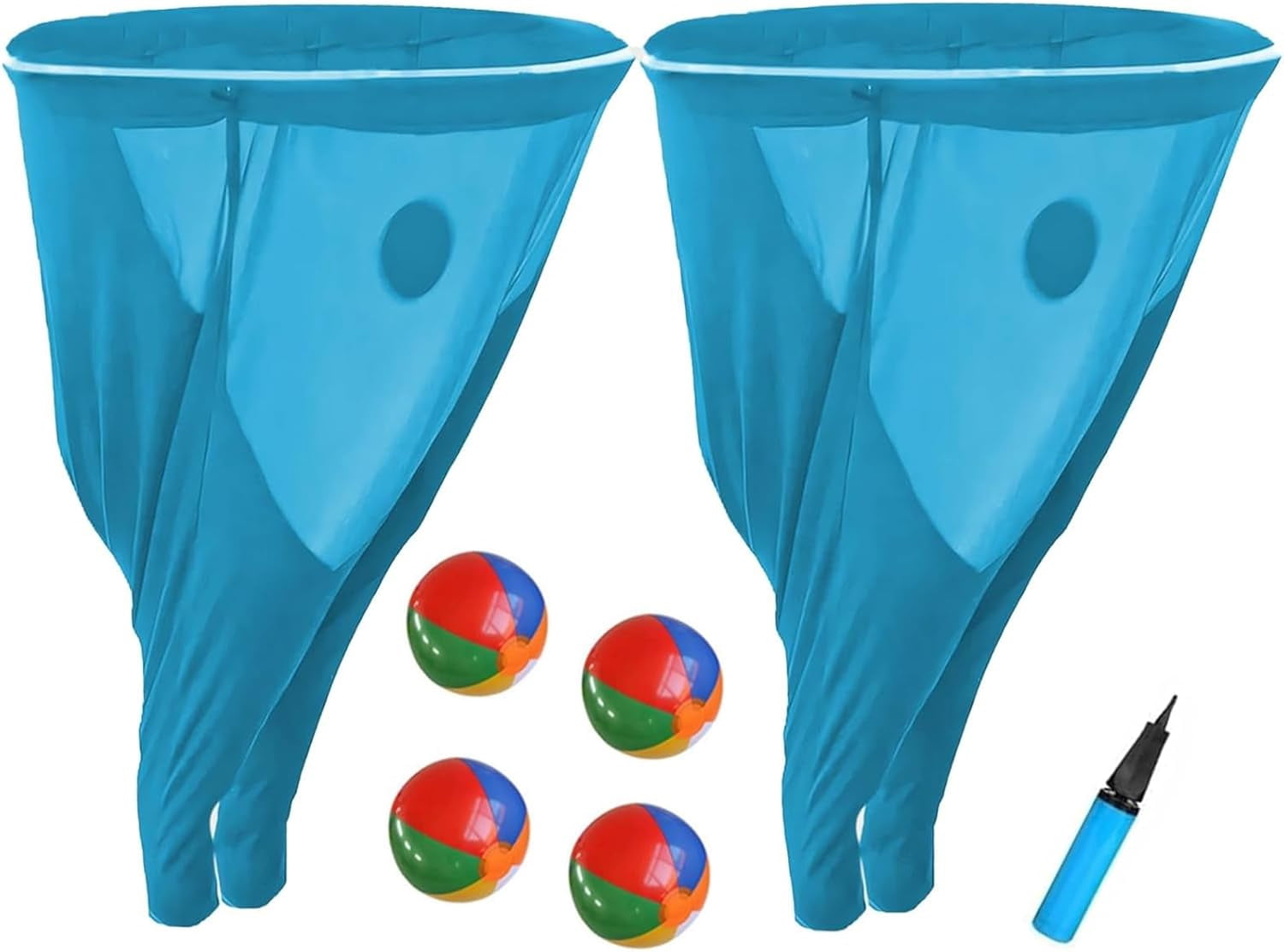 Granny Pants Yard Game, 2Pcs Granny Pants Outdoor Game with 4 Bouncy Balls and Pump, Giant Outdoor Tossing Games for Adults & Family Backyard Parties
