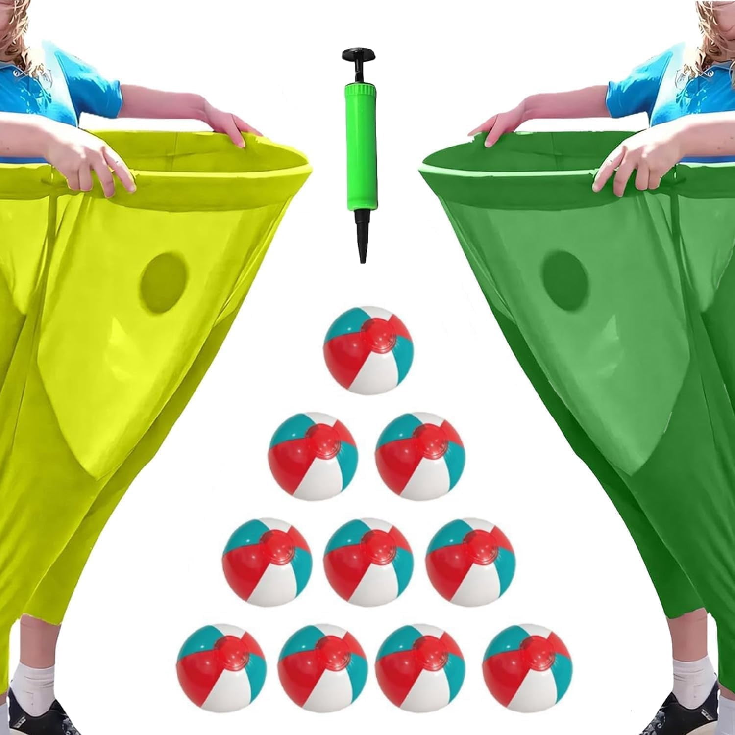 Granny Pants Yard Game, Big Granny Pants Yard Games with Bouncy Balls - The Ultimate Backyard Party Game! Granny Pants Giant Outdoor Recreational Tossing Games for All Age