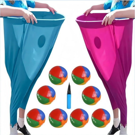 Granny Pants Yard Game, Granny Pants Outdoor Game with Bouncy Balls,Fun Family Party Sports Event,Outdoor Group Activity Game Set for Birthdays, BBQs, Beach and Backyard Games