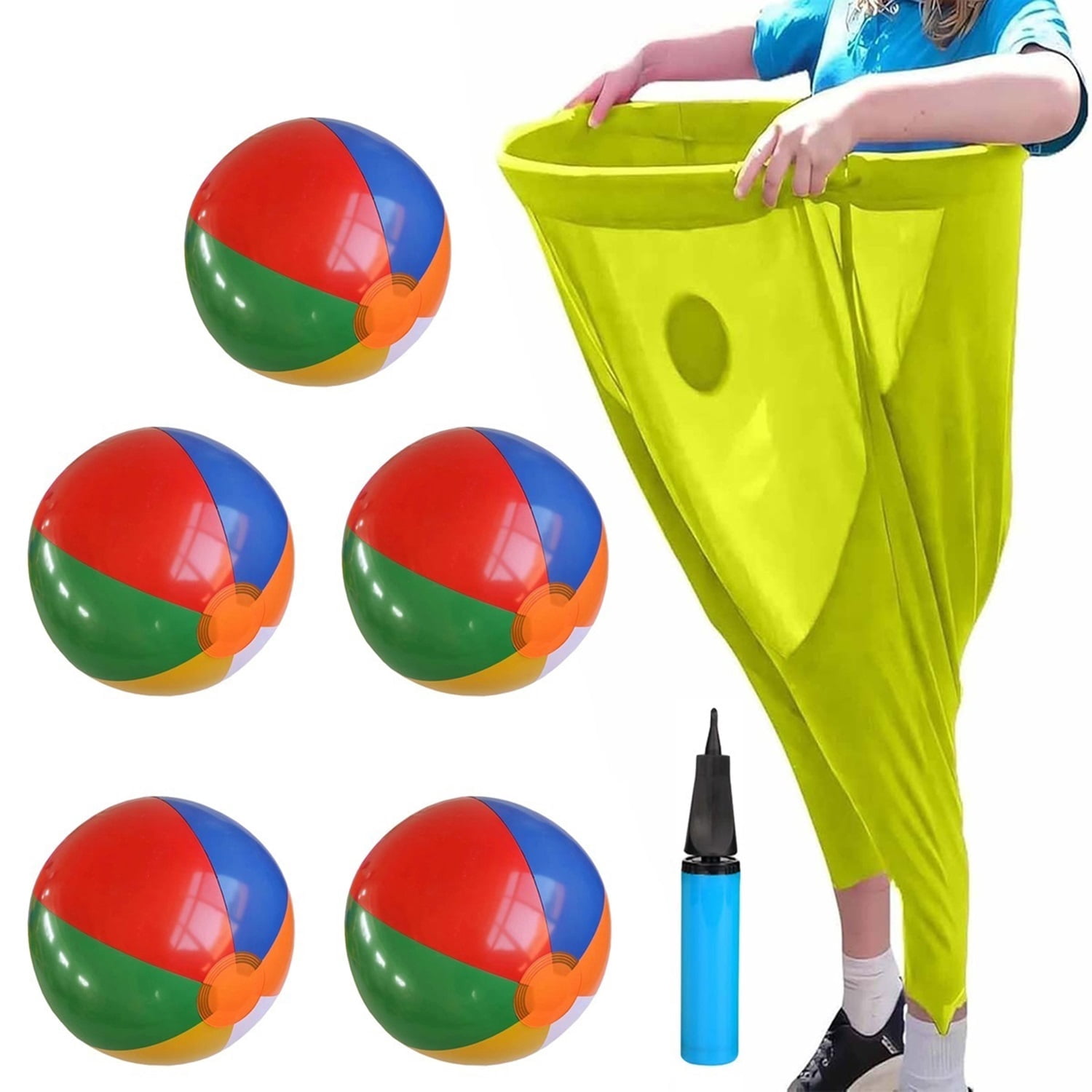 Granny Pants Yard Game, Granny Pants Outdoor Game with Bouncy Balls, Granny Pant Party Rush! - The Ultimate Backyard Party Games! Team Relay Family Reunion Field Games Set
