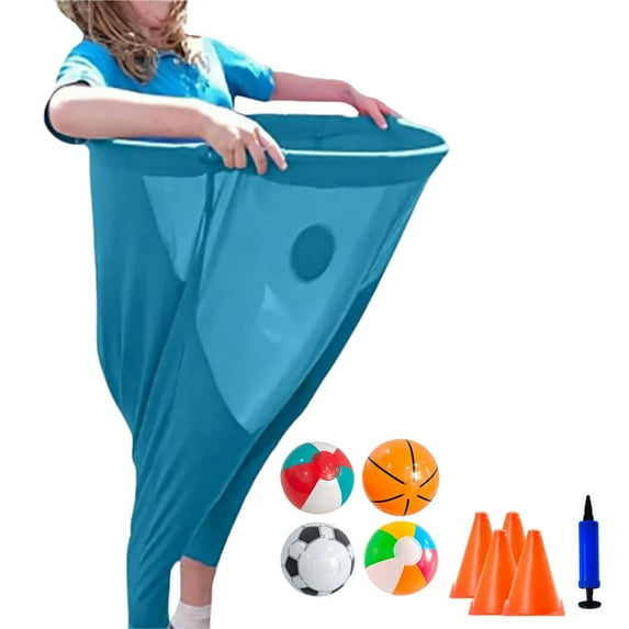 Granny Pants Yard Game, Granny Pants Outdoor Game, Gameto Catch Balls with 4/8/12/16 Bouncy Ball and 4/8 Marker Cones & 1/2 Air Pump, Yard Games Field Family Reunion Games Giant Outdoor Games Sets