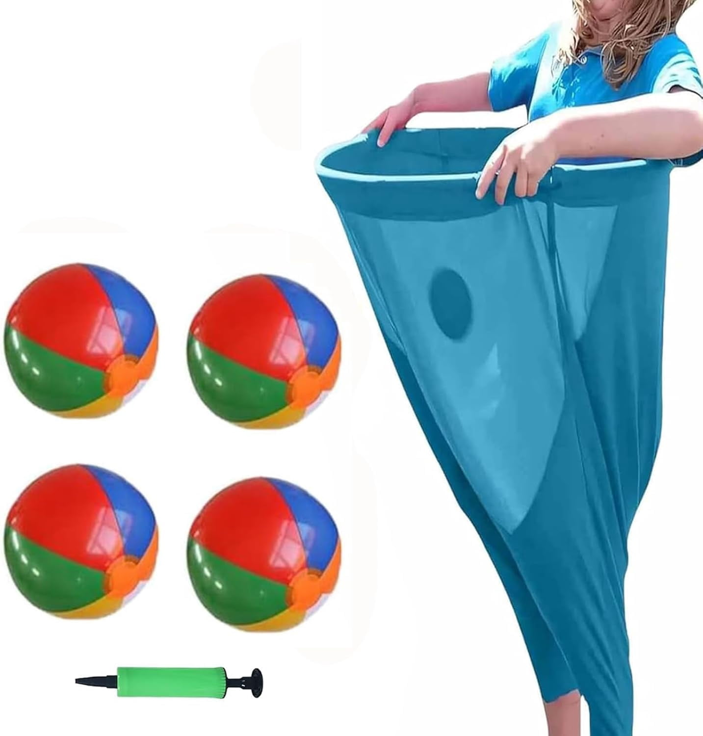 Granny Pants Yard Game, Granny Pants Outdoor Games with 4 Bouncy Balls and 1 Air Pump, Fun Family Reunion & Adult Yard Game for Groups - The Ultimate Backyard Party Tossing & Catching Games