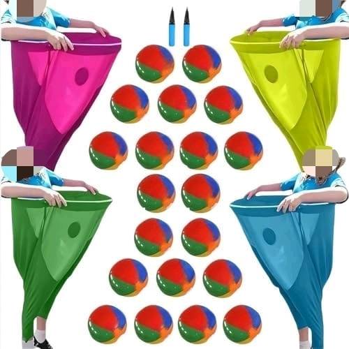 Granny Pants Yard Game - Hilarious Outdoor Party Game for Adults & Family with 4 Giant Granny Pants, 20 & Pump - Perfect for BBQ, Tailgating, Camping & Corporate Events