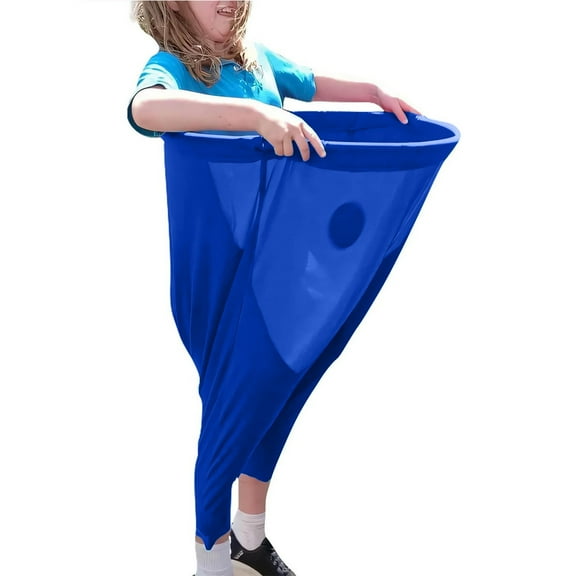 Granny Pants Yard Game Set - 1 Pair Oversized Freaky Pants with 2 Bouncy Balls | Outdoor Party Games for Adults | Family Reunion & Backyard BBQ Fun | Breathable Fabric for Comfortable Play