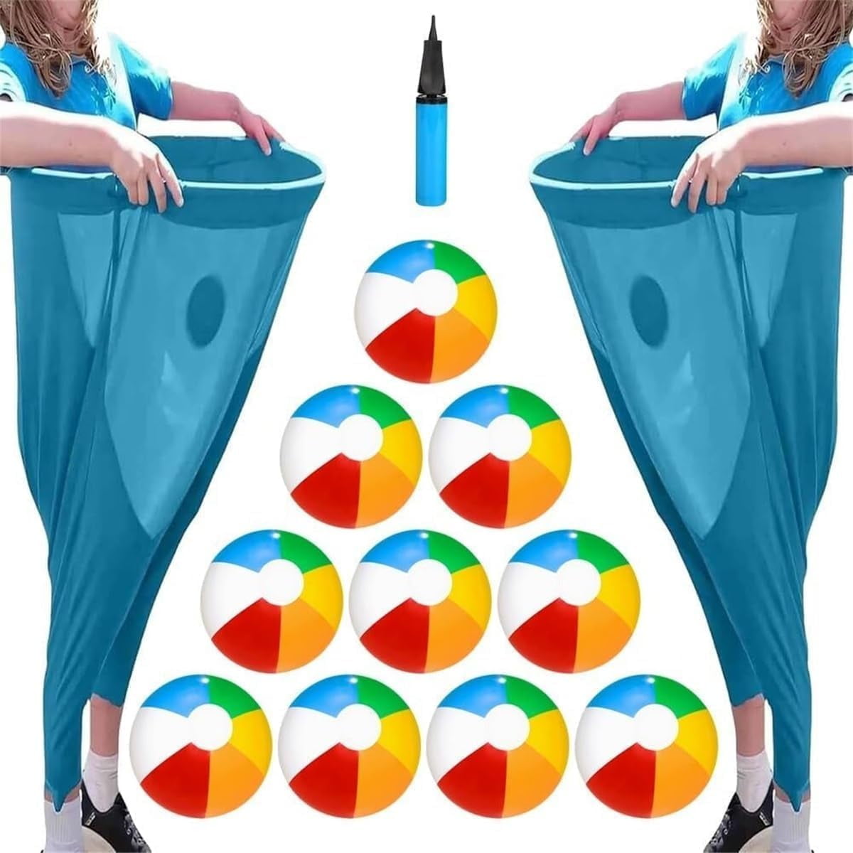 Granny Pants Yard Game Set - 4 Riesen-Hosen Mit 16 Bällen & 4 Markierungskegeln