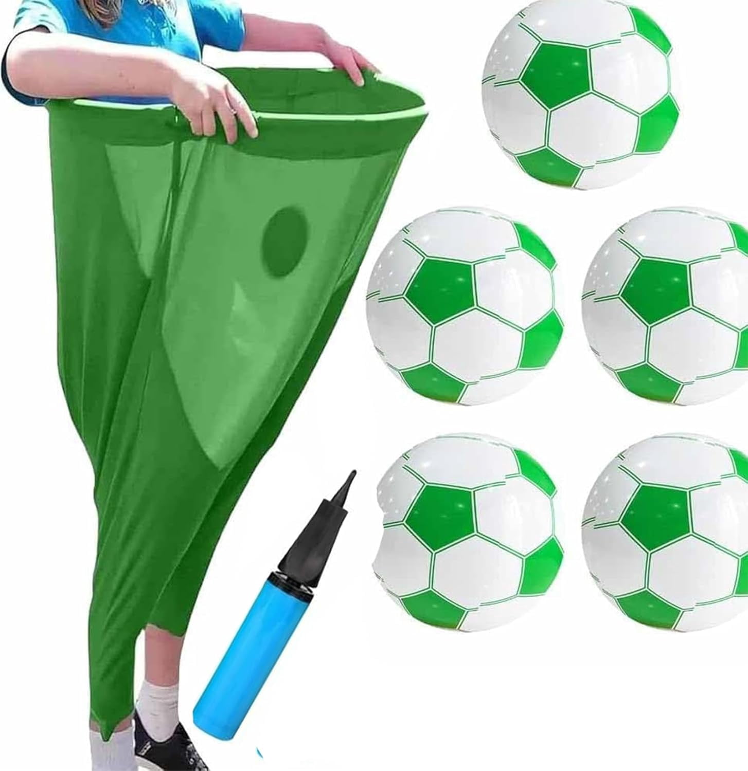 Granny Pants Yard Game Set with Bouncy Balls | Giant Outdoor Tossing Game for Adults & Family Parties | Team Relay Lawn Fun (2 Pants + 12 Balls)