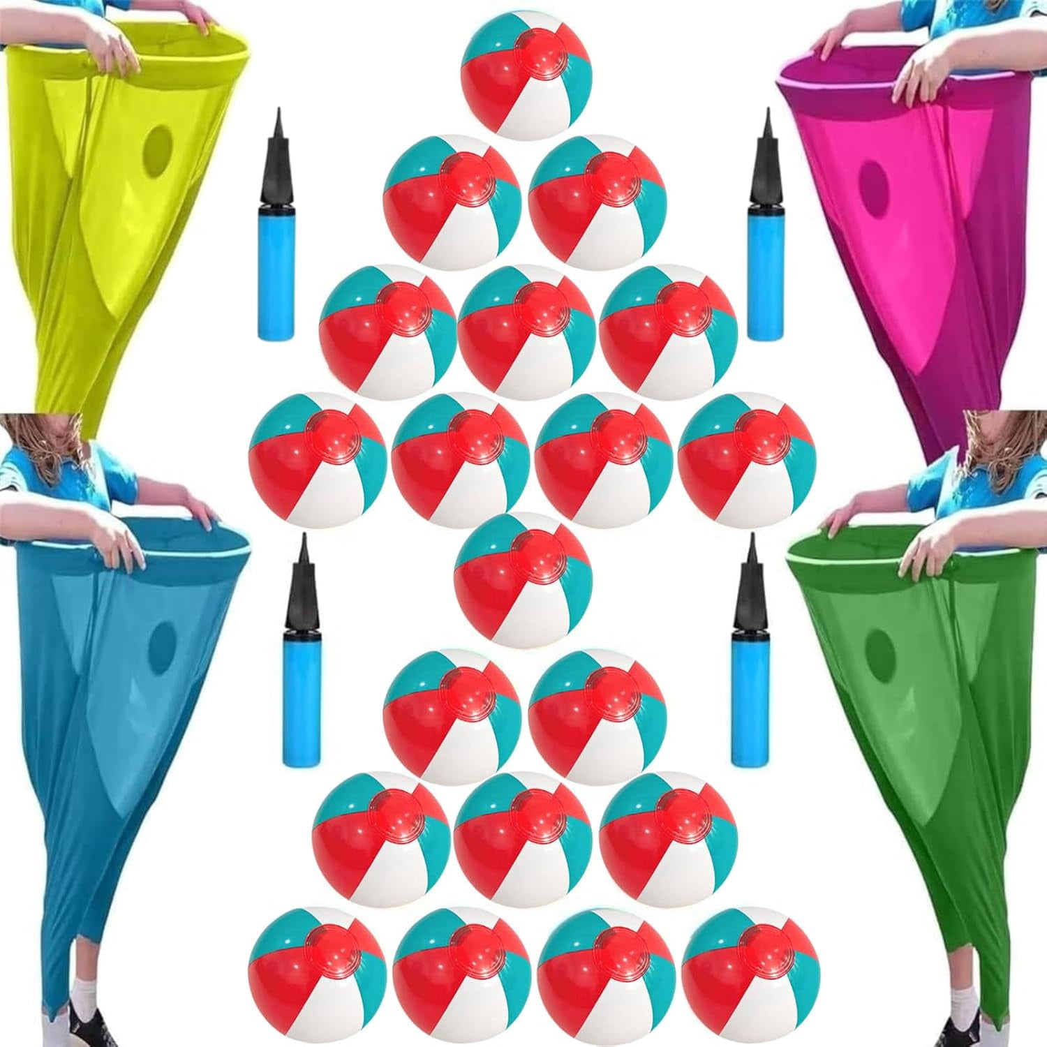Granny Pants Yard Game Sets for Adults, Giant Granny Pants Outdoor Games with Bouncy Balls & Cones, Super Pant Challenge Game, Family Reunion Party, Backyard Games, Field Day Fun