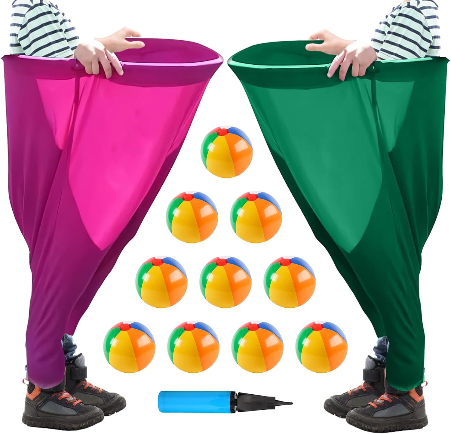 Granny Pants Yard Game for All Age - Giant Outdoor Tossing Game with Bouncy Balls, Backyard Party & Team Building Activity for Groups