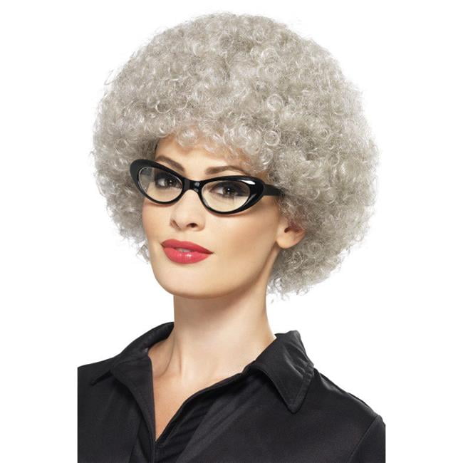 Granny Perm Wig Adult Grey Granny Perm Wig Adult Grey