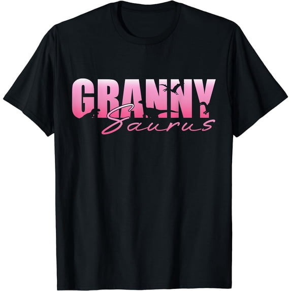 Granny Saurus Dinosaur Mothers Day Grandma Gifts T-Shirt Black 4X-Large