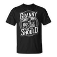 thumbnail image 1 of Granny Shifting Not Double Clutching Funny Fast Car Movie Quote Unisex T-Shirt, for men & women, up to size 5XL, 1 of 2