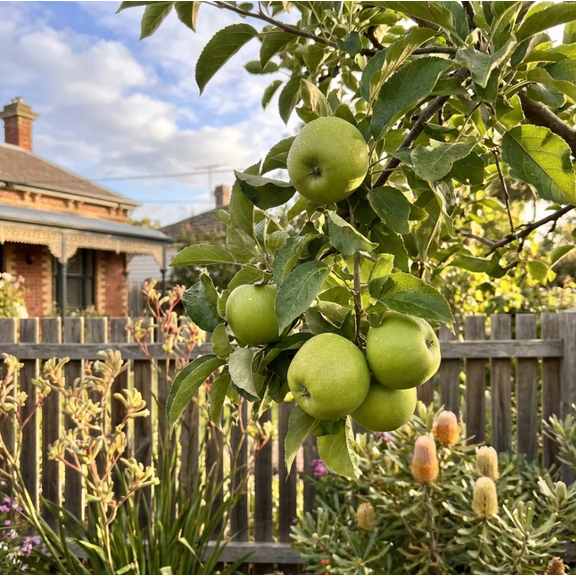 Granny Smith Apple Tree Live Plant, Bare Root Starter Fruit Tree for Outdoor Garden and Home Orchard, 6 to 10 Inches Tall