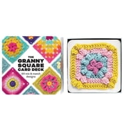 Granny Square Crochet Card Deck 50 Mix & Match Designs Pattern Cards Guide Portable Crochet Planning Kit for Beginners & Experienced Crafters,granny square crochet kitMakeup Organizers