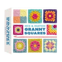 Granny Square Crochet Card Deck 50 Mix & Match Designs for Knitting Crochet Board Craft Lovers 50pcs