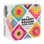 Granny Square Crochet Card Deck 50PCS Mix & Match Pattern Cards with Instruction Booklet Crochet Planning Tool for Knitting & Craft Lovers granny square card deck crochet granny squares