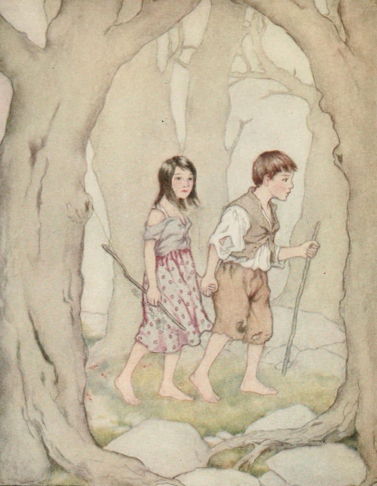 Grannys Wonderful Chair 1916 Children in the Forest Canvas Art - Katharine Pyle (24 x 36)