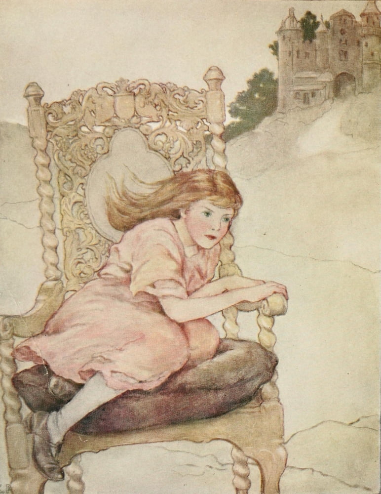Grannys Wonderful Chair 1916 Grannys wonderful chair Canvas Art - Katharine Pyle (24 x 36)