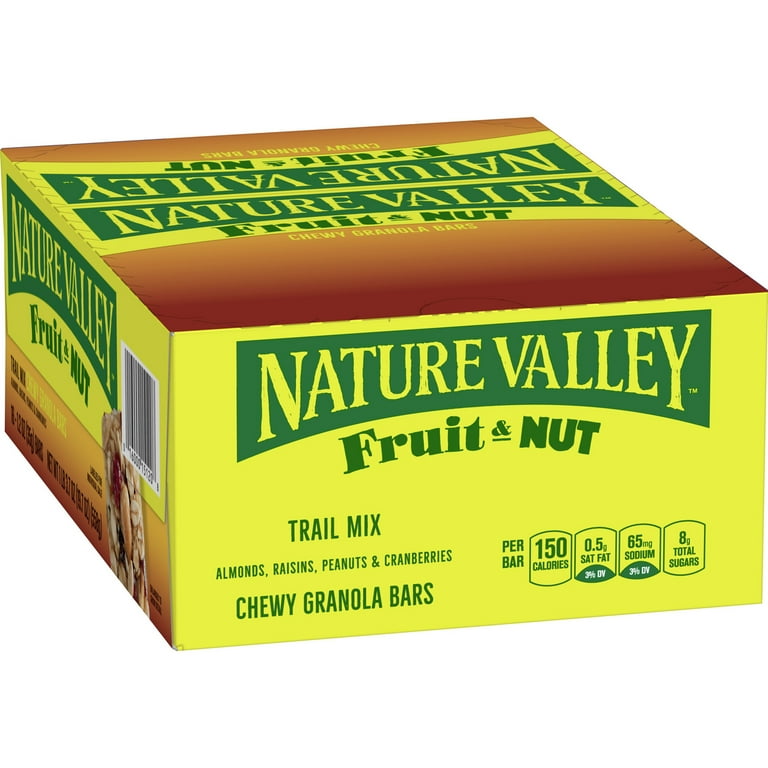 Granola Bars, Chewy Trail Mix Cereal, 1.2 oz Bar, 16/Box Granola Bars, Chewy Trail Mix Cereal, 1.2 oz Bar, 16/Box