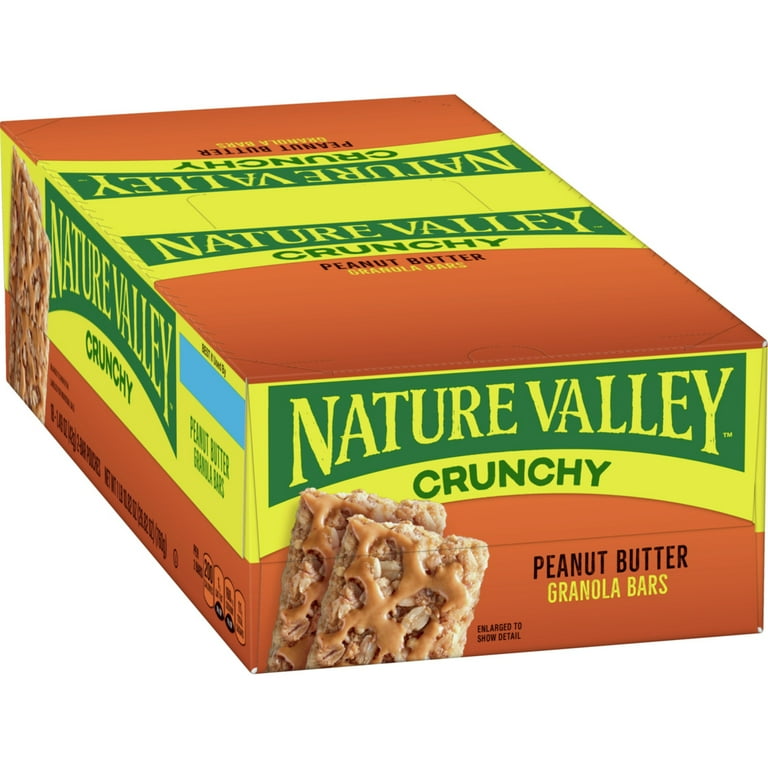 Granola Bars, Peanut Butter Cereal, 1.5 oz Bar, 18/Box