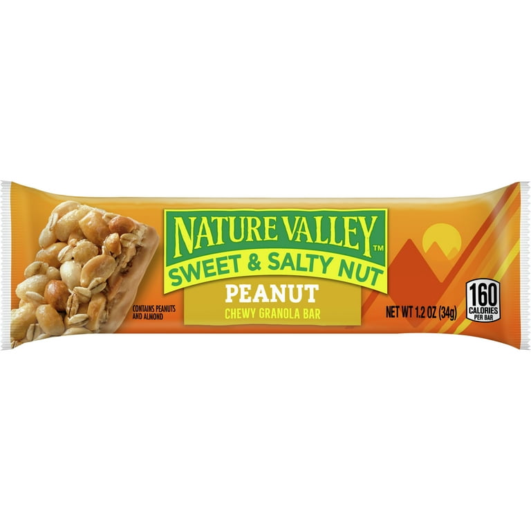 Granola Bars, Sweet and Salty Nut Almond Cereal, 1.2 oz Bar, 16/Box Granola Bars, Sweet and Salty Nut Almond Cereal, 1.2 oz Bar, 16/Box