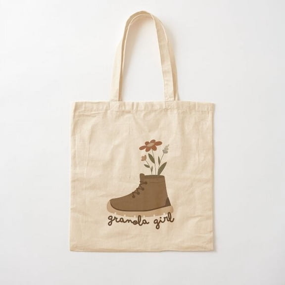 Granola Girl Cotton Tote Bag Canvas Tote Bag, Family Gift For Mother, Her