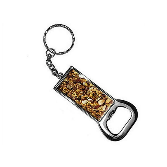 Granola - Nuts Grains - Vegetarian Bottle Opener Keychain