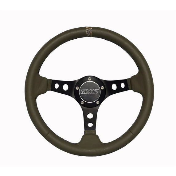 Grant 1205 Camo Steering Wheel; Military Green w/Camo Center Marker; Grant Horn Button;