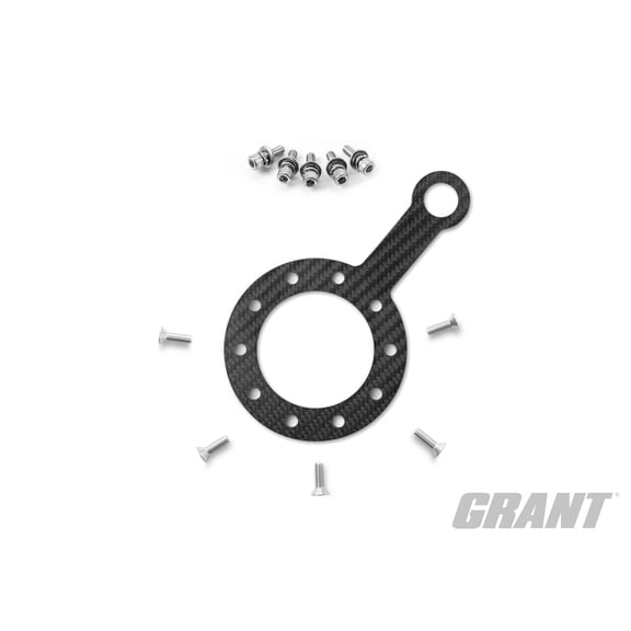 Grant 261 Carbon Fiber 1 Hole Switch Plate for Steering Wheel 3mm Low Gloss