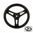 thumbnail image 1 of Grant 600 Racing Steering Wheel; 13 in. Diameter; Black; 3-Spoke Design: Grant Logo;, 1 of 1
