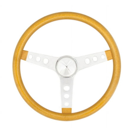 Steering Wheel Mtl Flake Gold/Spoke Chrm 15