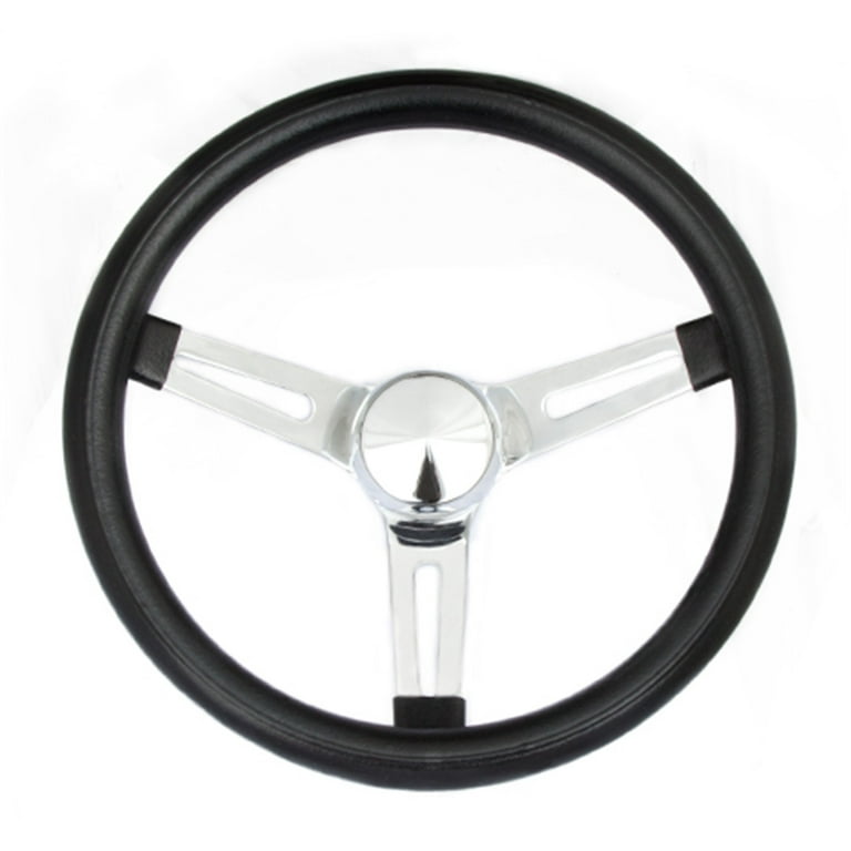 Grant 8546 Classic Series Chrome Slotted Steering Wheel Grant 8546 Classic Series Chrome Slotted Steering Wheel