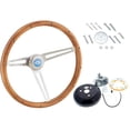 thumbnail image 1 of Grant 967 Classic Nost. Wood Steering Wheel, Chevy w/Install Kit, 1 of 2