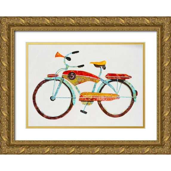 Grant, Anthony 14x11 Gold Ornate Wood Framed with Double Matting Museum Art Print Titled - Bike No. 5