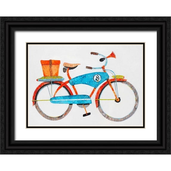 Grant, Anthony 32x24 Black Ornate Wood Framed with Double Matting Museum Art Print Titled - Bike No. 8