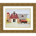 thumbnail image 1 of Grant, Anthony 32x25 Gold Ornate Wood Framed with Double Matting Museum Art Print Titled - Barn No. 2, 1 of 4