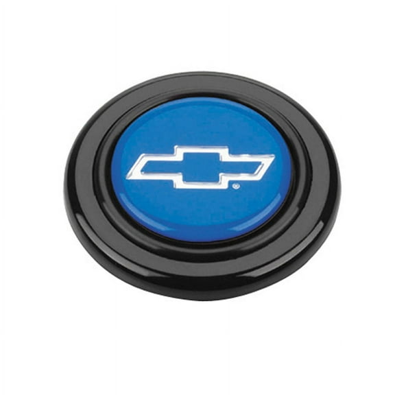 Grant Black/Blue Plastic Bowtie Logo Horn Button P/N 5650