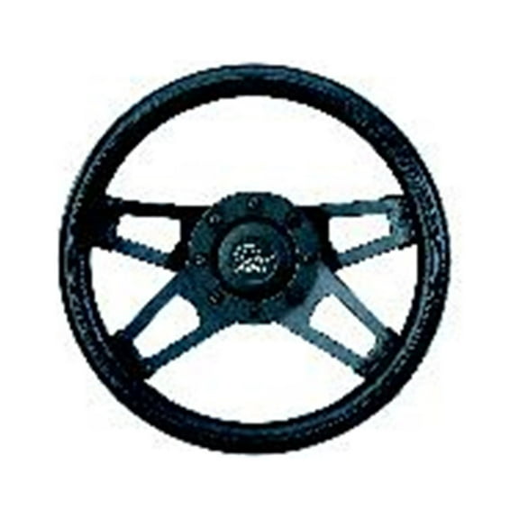 Grant Challenger Steering Wheel, 13.5 in. Diameter, Black Cushion Grip, Matte Black Spokes