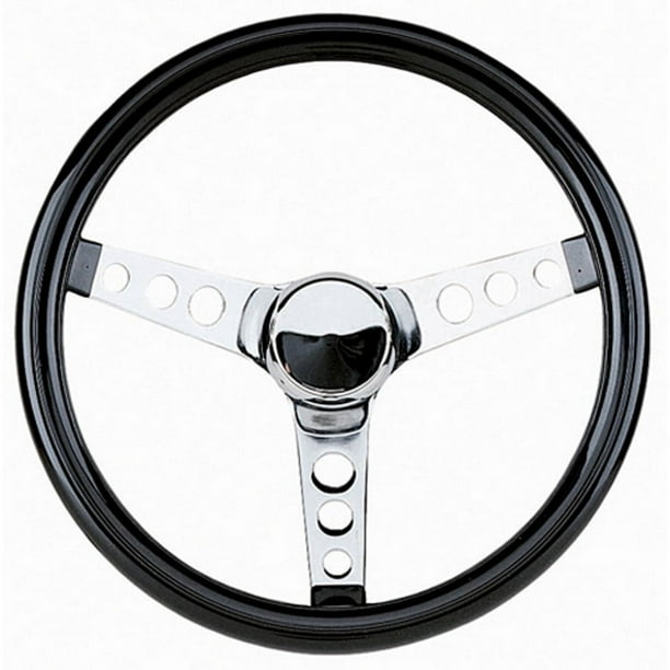 Grant 802 Steering Wheel Chrome/Vinyl 12.5 Grant 802 Steering Wheel Chrome/Vinyl 12.5