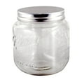 thumbnail image 1 of Grant Howard 50873 Jumbo 92 Ounce Wide Mouth Mason Embossed Glass Storage Jar, 1 of 2