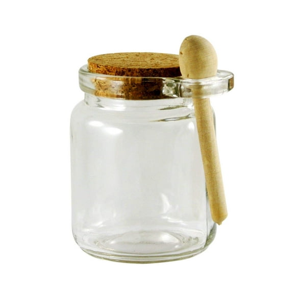 Grant Howard 51016 Round Spice Jar with Wooden Spoon, 6 oz.