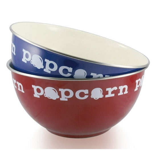 Grant Howard 160 oz Stainless Steel Popcorn Bowl – Extra Large, Assorted Colors (Single Bowl)